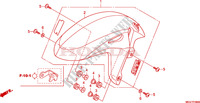 GARDE BOUE AVANT pour Honda CBR 600 F SPECIALE de 2011