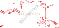 PEDALE pour Honda CBR 600 F SPECIALE de 2011