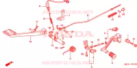 PEDALE pour Honda CBX 750 PATROL LIGHT de 2001