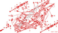 CADRE pour Honda TRX 250 FOURTRAX RECON Standard de 2008