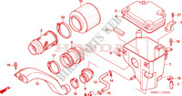 FILTRE A AIR pour Honda TRX 250 FOURTRAX RECON Standard de 2008