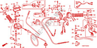 LEVIER DE GUIDON   CABLE   COMMODO pour Honda TRX 250 FOURTRAX RECON Electric Shift de 2009