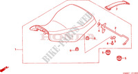 SELLE pour Honda TRX 250 FOURTRAX RECON Standard de 2009