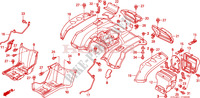 GARDE BOUE ARRIERE pour Honda FOURTRAX 350 RANCHER Electric Shift de 2006