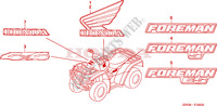 AUTOCOLLANTS pour Honda FOURTRAX 500 FOREMAN 4X4 Electric Shift de 2005