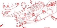 SILENCIEUX D'ECHAPPEMENT pour Honda FOURTRAX 500 FOREMAN 4X4 Electric Shift de 2005
