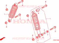 AMORTISSEUR AVANT pour Honda FOURTRAX 420 RANCHER 4X4 Manual Shift de 2010