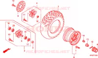 ROUE AVANT pour Honda FOURTRAX 420 RANCHER 4X4 Manual Shift de 2010