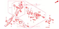 ETRIER DE FREIN ARRIERE pour Honda CRF 450 R de 2009