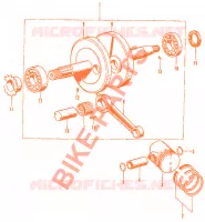 E06 pour Honda AMIGO 50 4 STROKE THE GRADUATE de 1973