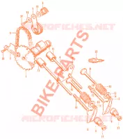 E03 pour Honda AMIGO 50 4 STROKE, rear cushions de 1975