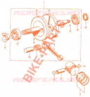 E06 pour Honda AMIGO 50 4 STROKE, rear cushions de 1975