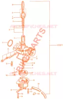 E09 pour Honda AMIGO 50 4 STROKE, rear cushions de 1976