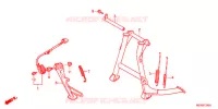 BEQUILLE pour Honda DEAUVILLE 700 ABS de 2014