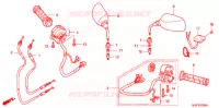 COMMODO   CABLE   RETROVISEUR pour Honda SILVER WING 600 ABS de 2014