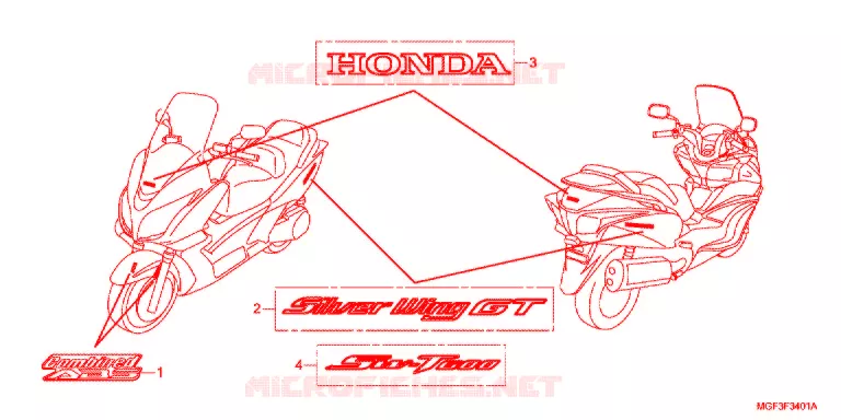 t (FJS600A9-2KO/FJS600AB/DB) Honda SCOOTER 600 SILVERWING 2014  FJS600AB