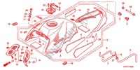 RESERVOIR A CARBURANT pour Honda CB 1000 R BLANCHE de 2012