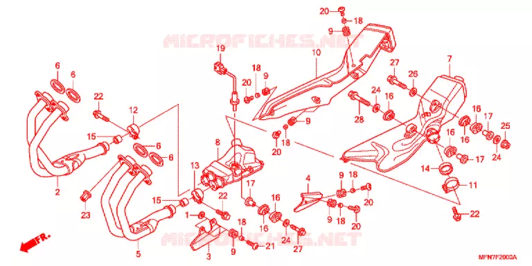 SILENCIEUX D'ECHAPPEMENT Honda MOTO 1000 CB 2012  CB1000RC