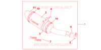 SILENCIEUX TITANE pour Honda CB 600 F HORNET ABS BLANCHE 34CV de 2012