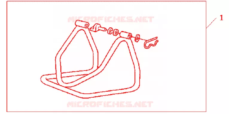 BEQUILLE DE STAND Honda MOTO 600 HORNET 2012  CB600FAC