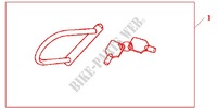 ANTIVOL U HONDA pour Honda CB 600 F HORNET ABS de 2012