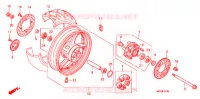 ROUE ARRIERE pour Honda CB 600 F HORNET ABS WHITE de 2012