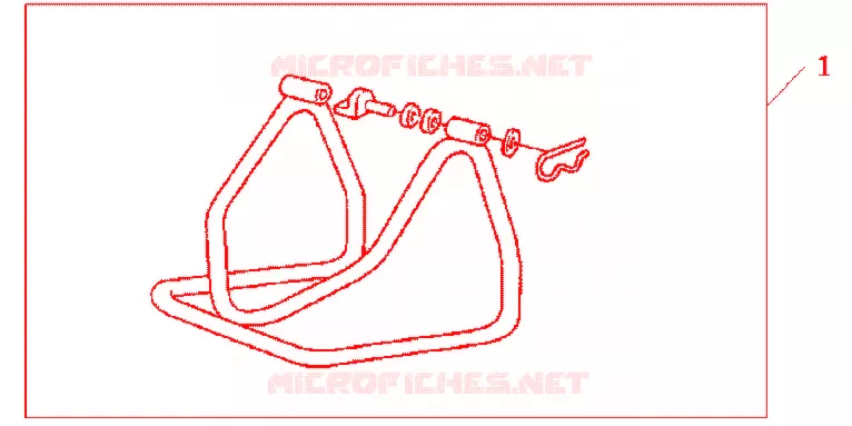 BEQUILLE DE STAND Honda MOTO 600 HORNET 2012  CB600FAC