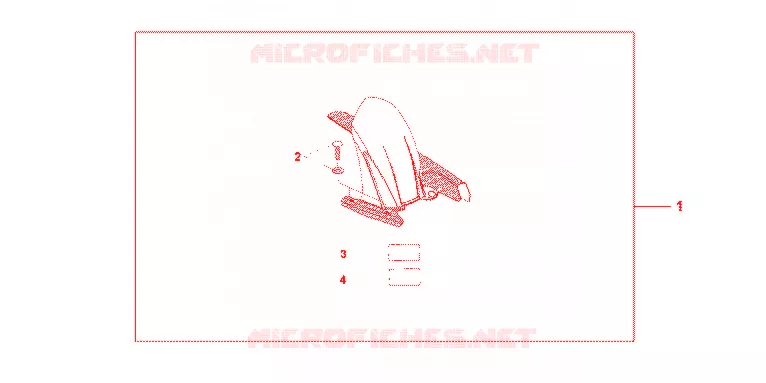 LECHE ROUE ARRIERE COOL WHITE Honda MOTO 600 HORNET 2012  CB600FAC