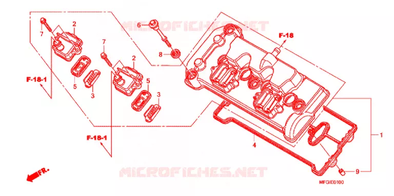 COUVRE CULASSE Honda MOTO 600 HORNET 2012  CB600FC