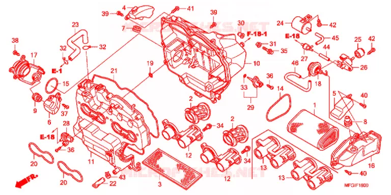 FILTRE A AIR Honda MOTO 600 HORNET 2012  CB600FC