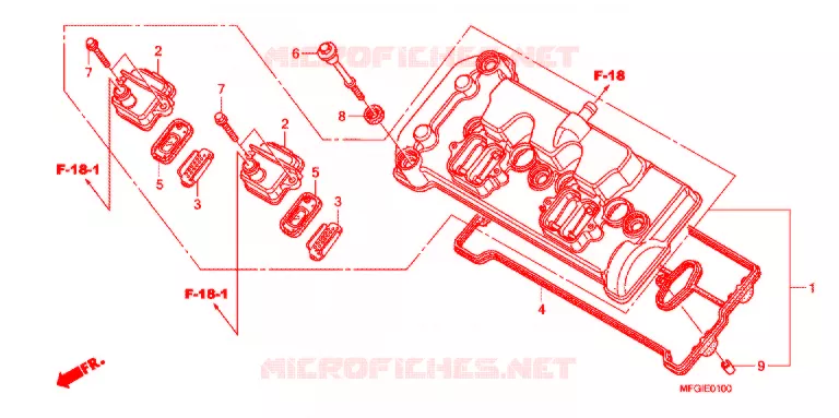 COUVRE CULASSE Honda MOTO 600 HORNET 2012  CB600FC