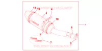 SILENCIEUX TITANE pour Honda CB 600 F HORNET de 2012