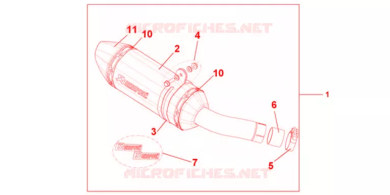 SILENCIEUX TITANE Honda MOTO 600 HORNET 2012  CB600FC