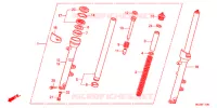 FOURCHE pour Honda CBF 1000 de 2012