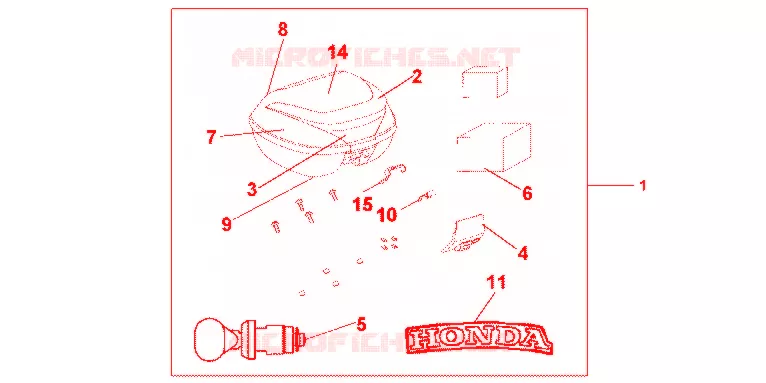 TOP CASE 35L SWORD SILVER Honda MOTO 1000 CBF 2012  CBF1000FTC