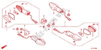 CLIGNOTANT pour Honda CBR 125 REPSOL de 2012