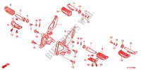REPOSE PIED pour Honda CBR 125 REPSOL de 2012