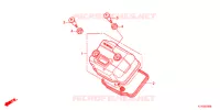 COUVRE CULASSE pour Honda CBR 125 BLACK de 2012