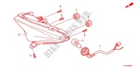 FEU ARRIERE pour Honda CBR 125 NOIR de 2012