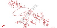 GARDE BOUE AVANT pour Honda CBR 125 NOIR de 2012