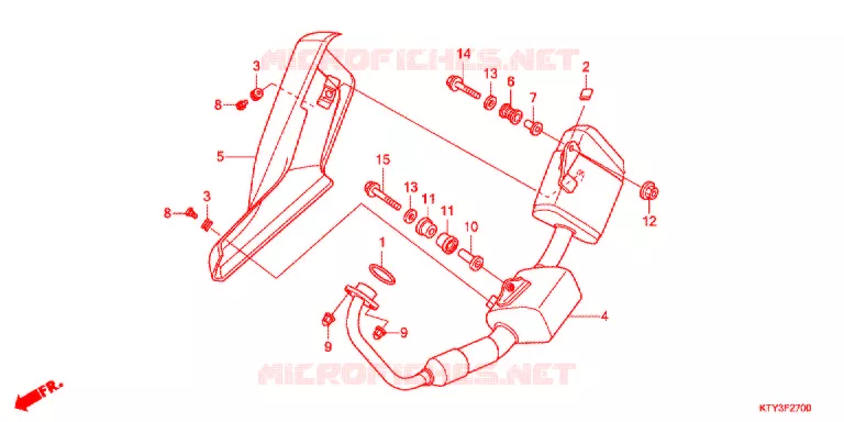 SILENCIEUX D'ECHAPPEMENT Honda MOTO 125 CBR 2012  CBR125RSC