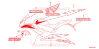 T (2) pour Honda CBR 600 F ABS WHITE de 2012