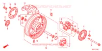ROUE ARRIERE pour Honda CBR 600 F WHITE de 2012