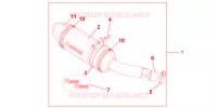 SILENCIEUX TITANE pour Honda CBR 600 F WHITE de 2012