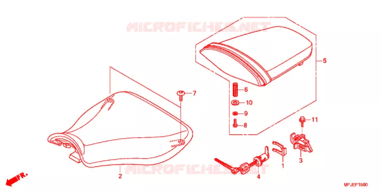 SELLE Honda MOTO 600 CBR 2012  CBR600RRC