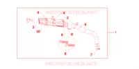 SILENCIEUX TITANE pour Honda CBR 600 RR RED de 2012