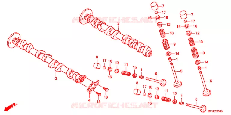 ARBRE A CAMES - SOUPAPE Honda MOTO 600 CBR 2012  CBR600RRC