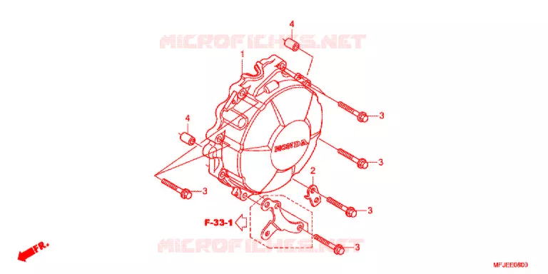 CARTER D'ALLUMAGE Honda MOTO 600 CBR 2012  CBR600RRC
