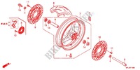 ROUE AVANT pour Honda CBR 600 RR NOIRE de 2012