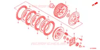 EMBRAYAGE pour Honda ACE 125 CASTED WHEELS de 2012